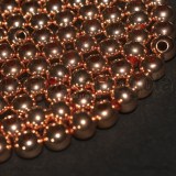 5 Sfere in Acciaio Inox Oro Rosa 6mm
