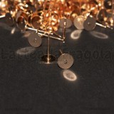 Coppia di Perni a base piatta 6mm Acciaio Inox Oro Rosa con gommini