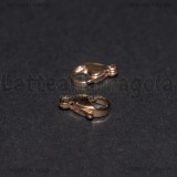 Gancio in Acciaio Inox Oro Rosa 12mm