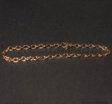 Bracciale in Acciaio Oro Rosa maglia ovale 20cm
