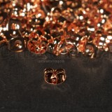 20 pezzi (10 paia) di farfalline per orecchini in Acciaio Oro Rosa