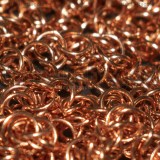 50 Anellini apribili in Acciaio Oro Rosa 4.5x0.6mm
