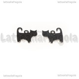 Ciondolo Gatto in Acciaio Inox 12.5x12mm