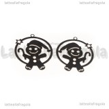 Ciondolo Filigrana Gingerbread in Acciaio Inox 23x20mm