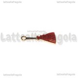 Ciondolo Scopa in metallo dorato smaltato 24x11mm