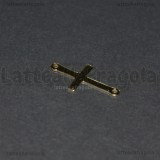 Connettore Croce in Acciaio Inox Dorato 23x12.5mm