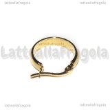 Creole in Acciaio Inox Dorato 19x18mm