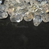 10 Gocce in Vetro Sfaccettato Cristal AB 8x6mm