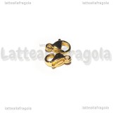 Gancio in Acciaio Gold Plated 9mm