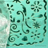 Scatola Cuore Filigranato in cartone azzurro 9.5x8.9cm