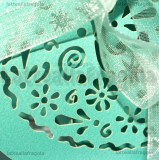 Scatola Cuore Filigranato in cartone azzurro 9.5x8.9cm