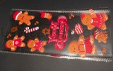 5 Buste Gingerbread in plastica trasparente 27x13mm