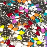 3 Connettori Farfalla in Acciaio Inox smaltato 10x6.5mm