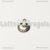 Charm Smile in metallo argento antico 17x14mm