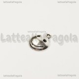 Charm Smile in metallo argento antico 17x14mm