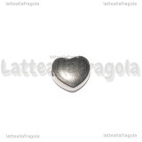 Cuore in Acciaio Inox foro passante 12x10x6mm