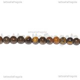 25 Perle Occhio di Tigre da 4mm