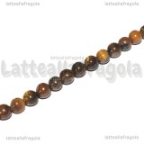 25 Perle Occhio di Tigre da 4mm