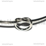 Base Bracciale Rigido Nodino in Acciaio Inox 65mm