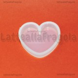 Stampo Cuore in silicone lucido 35x31mm