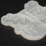Stampo in silicone Ciondoli Pupazzo di Neve 52x42mm