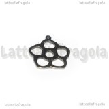 Ciondolo Fiore in Acciaio Inox 17x15.5mm