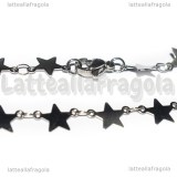 Collana Maglia Stelle in Acciaio Inox 42.5cm