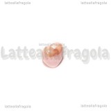 3 Cuori in Ceramica Rosa foro passante 13x11mm