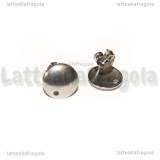 Coppia di orecchini a perno Tondi in Acciaio Inox 10mm