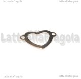 Connettore Cuore in Acciaio Inox 14x22.5mm