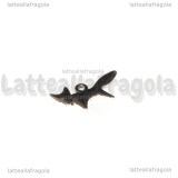 Charm Volpe in metallo argentato 20x10mm