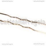 Fermaglio Capelli Base Tonda 18mm in metallo argentato 82.5x20mm