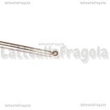 Spillone Capelli Cuore in metallo Silver Plated 19x21.5mm