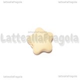 Stella in Silicone Beige foro passante 16x17x9mm