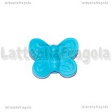Farfalla in Silicone Azzurro Scuro foro passante 20x25x6mm