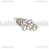 Ciondolo Mano di Fatima in Argento 925 22x15mm