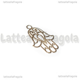 Ciondolo Mano di Fatima in Argento 925 22x15mm