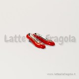 Charm in metallo smaltato paio scarpette rosse Dorothy 19x14mm