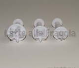 Set 3 Stampi Stella a pressione in plastica